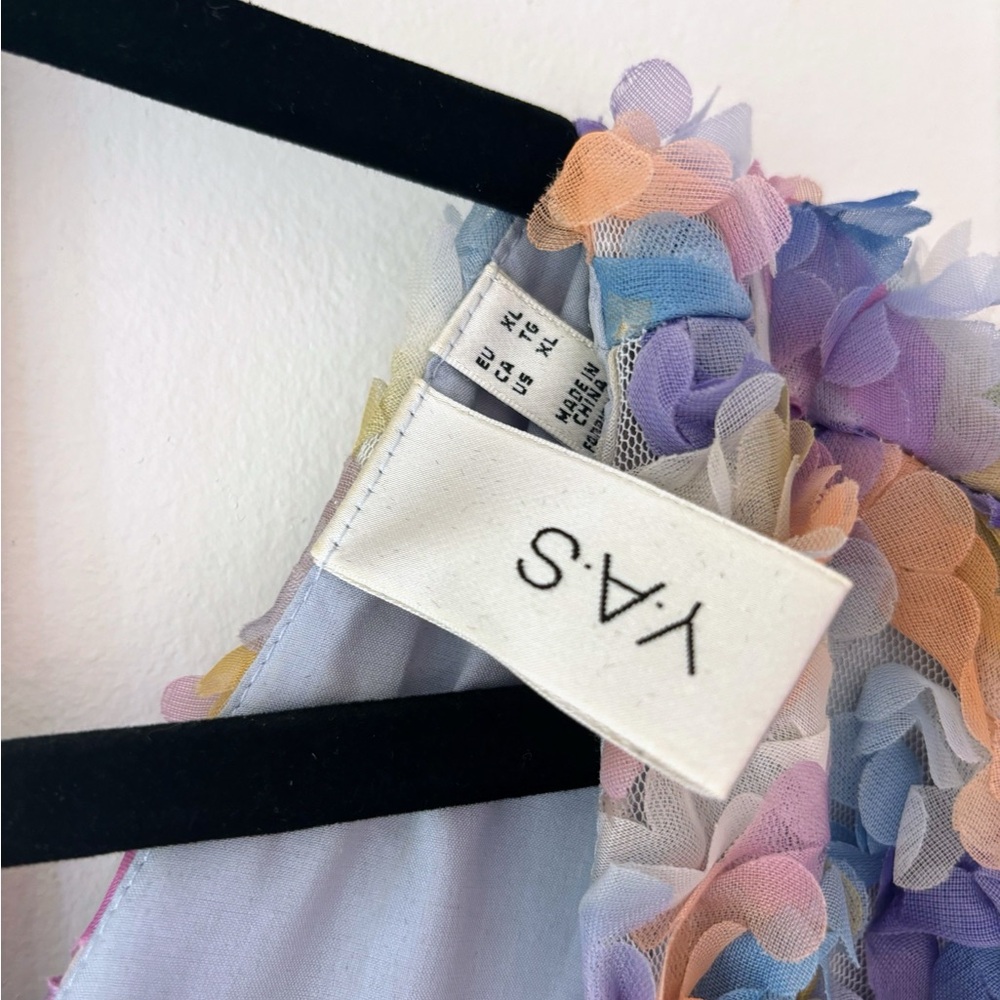 3D Floral Tulle Trapeze Dress - Picture 2 of 5
